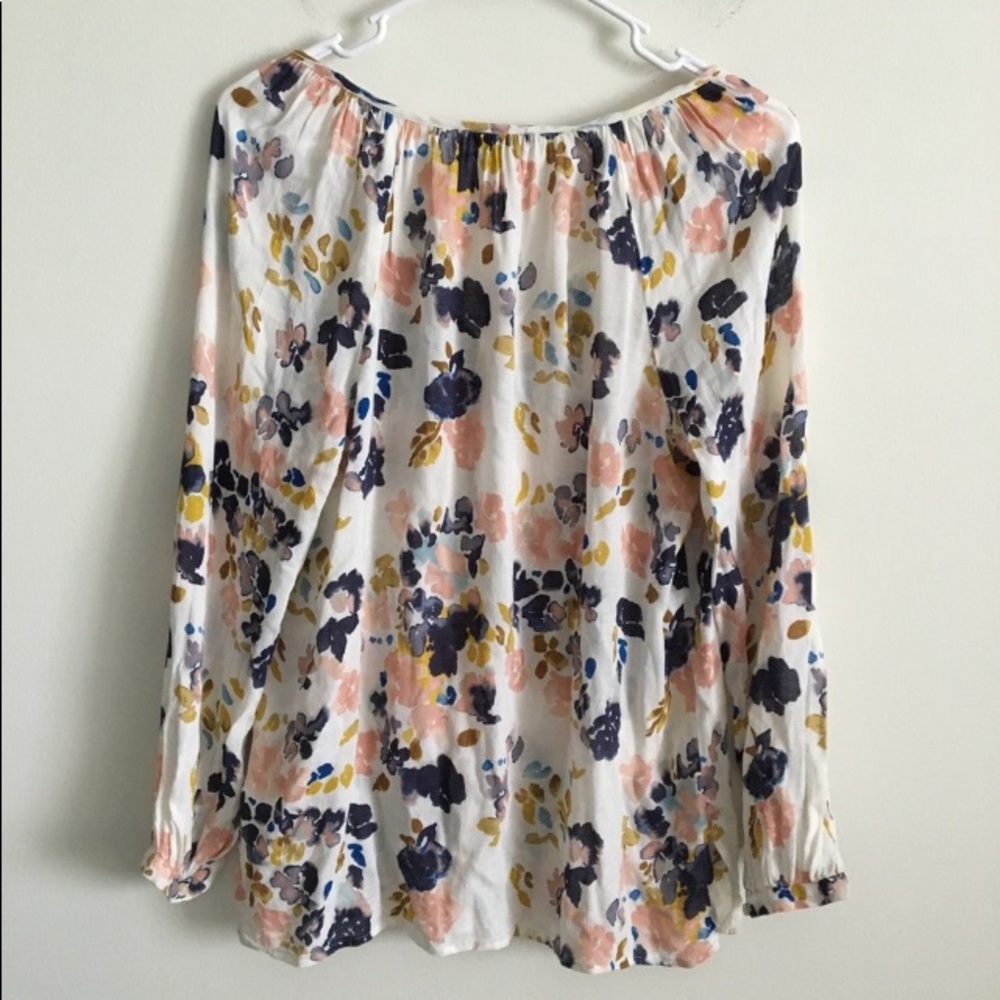 Watercolor Floral Print Top - Picture 4 of 4